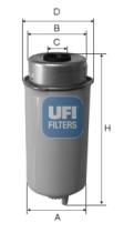 Filtros ufi 2445500 - FILTRO COMBUSTIBLE