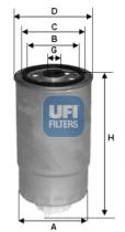 Filtros ufi 24H2O08 - FILTRO CHRYSLER *