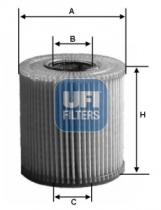 Filtros ufi 2501400 - FILTRO MERCEDES BENZ *