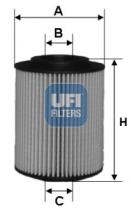 Filtros ufi 2502700 - FILTRO OPEL (GM), HONDA, VAUXHALL *