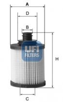  2503100 - FILTRO FIAT, LANCIA, OPEL, SUBARU,