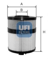 Filtros ufi 2510800 - FILTRO ACEITE