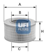 Filtros ufi 2717600 - FILTRO FORD *