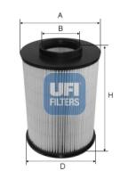 Filtros ufi 2767500 - FILTRO AIRE *