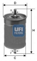 Filtros ufi 3150000 - FILTRO COMBUSTIBLE **