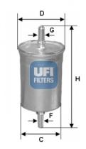 Filtros ufi 3184600 - FILTRO COMBUSTIBLE VOLVO **