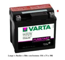 Baterias varta 50412 - VARTA MOTOCICLETA SELLADA(LF)-12V 1