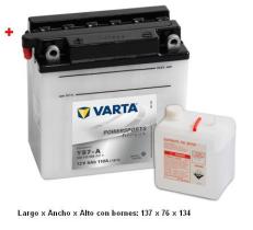 Baterias varta 50813 - VARTA MOTOCICLETA-12V 137**X76X134