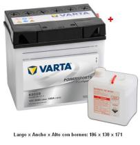 Baterias varta 53030 - VARTA MOTOCICLETA-12V 186**X130X171