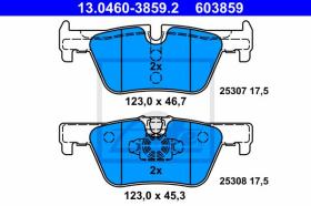 ATE 603859 - PAST.FRENO BMW 1ER REIHE/F20/F21 LI