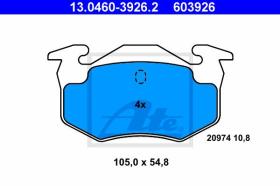 ATE 603926 - PAST.FRENO RENAULT CLIO II LIMOUSIN