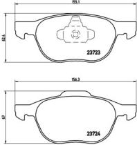 BREMBO FRENOS P24061 - PASTILLA DE FRENO