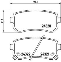 BREMBO FRENOS P30025 - PASTILLA DE FRENO