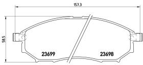 BREMBO FRENOS P56058 - PASTILLA DE FRENO