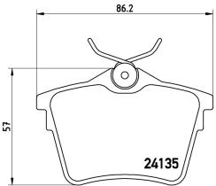 BREMBO FRENOS P61079 - PASTILLA DE FRENO