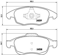 BREMBO FRENOS P61083 - PASTILLA DE FRENO