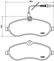 BREMBO FRENOS P61096 - PASTILLA DE FRENO