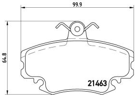 BREMBO FRENOS P68008 - PASTILLA DE FRENO