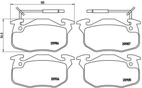 BREMBO FRENOS P68010 - PASTILLA DE FRENO