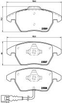 BREMBO FRENOS P85075 - PASTILLA DE FRENO