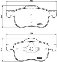 BREMBO FRENOS P86016 - PASTILLA DE FRENO