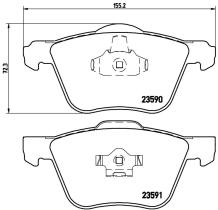 BREMBO FRENOS P86022 - PASTILLA DE FRENO