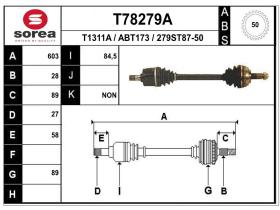 Transmisiones ABT173 - TRANSMISION IZQ. ROVER/HONDA