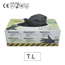 JBM 52682 - CAJA 100UD.GUANTE NEGRO NITRILO TAL