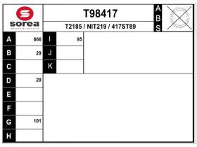 Transmisiones NIT219 - TRANSMISION IZQ.NISSAN QASHQAI