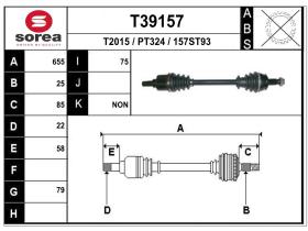 Transmisiones PT324 - TRANSMISION IZQ. NEMO/BIPPER 1.4 HDI