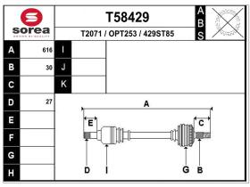 Transmisiones OPT253 - TRANSMISION DCHA.OPEL INSIGNIA