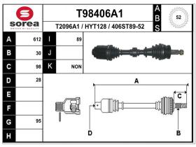 Transmisiones HYT128 - TRANSMISION DCHA.HYUNDAI SANTA FE II