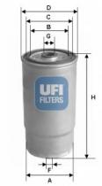 Filtros ufi 2412200 - FILTRO COMBUSTIBLE HYUNDAI