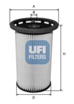 Filtros ufi 2603800 - F.ACE.AUDI,SEAT,SKODA,VOLKSWAGEN