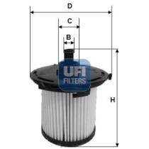 Filtros ufi 2607400 - FILTRO COMBUSTIBLE FORD