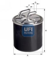 Filtros ufi 2412600 - FILTRO COMBUSTIBLE