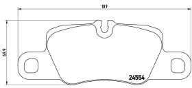 BREMBO FRENOS P65020 - PASTILLAS FRENO TRA.PORCHE PARAMEDA