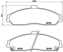 BREMBO FRENOS P10052 - PASTILLA FRENO