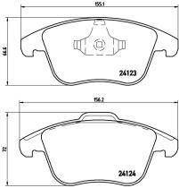 BREMBO FRENOS P44020 - PASTILLA DE FRENO