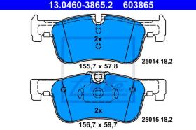  603865 - PASTILLA FRENO BMW 1ER REIHE/F20/F2