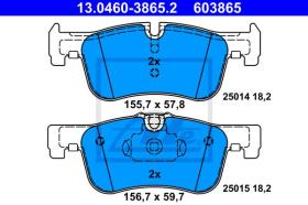 ATE 603865 - PASTILLA FRENO BMW 1ER REIHE/F20/F2