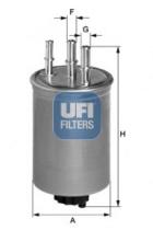 Filtros ufi 2411500 - FILTRO COMBUSTIBLE