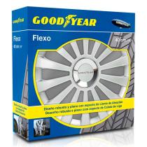 ACCESORIOS GOOD YEAR GOD9031 - JGO.TAPACUBOS FLEXO 30 PLATA 16"